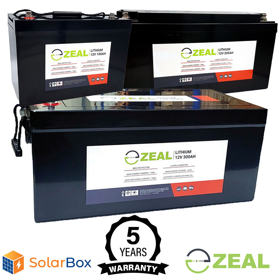 Zeal Lithium Batteries - Now with a 5 Year Warranty! – SolarBox