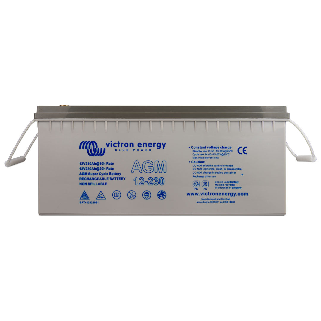 Victron 12V 230Ah AGM Super Cycle Batt- BAT412123081 *2 Year Warranty* –  SolarBox