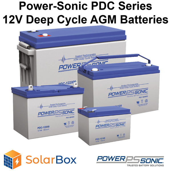 Power-Sonic PDC Series 12V Deep Cycle AGM Batteries
