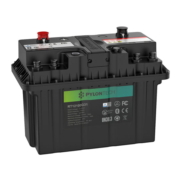 New to SolarBox: Pylontech 12V 100Ah IP67 LiFePO4 Battery - RT12100G31