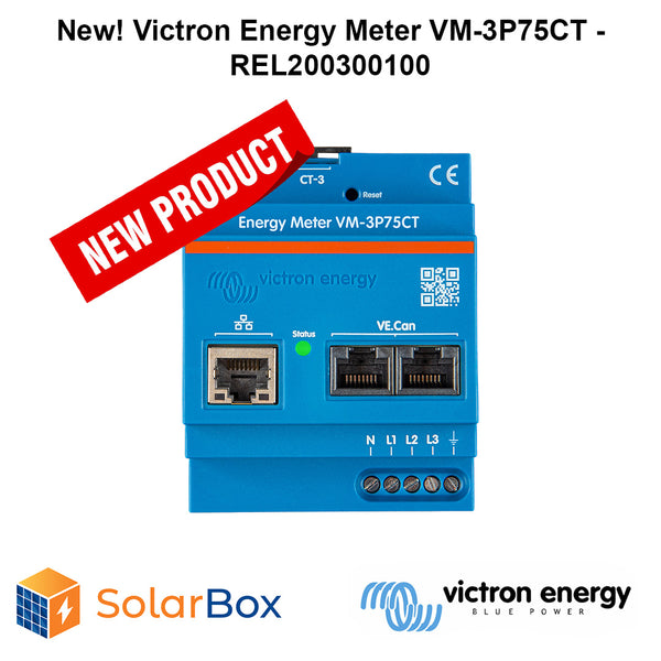 New! Victron Three Phase Energy Meter VM-3P75CT - REL200300100