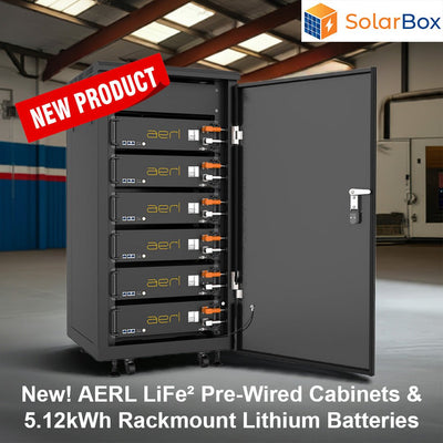 New! AERL LiFe² Lithium Battery Storage and Pre-Wired Cabinets