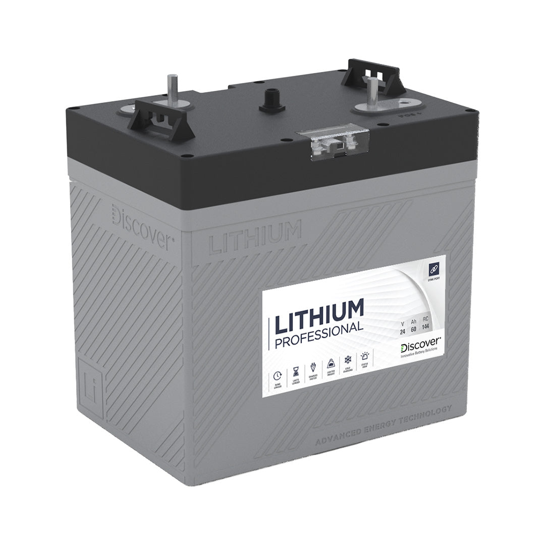 Discover Lithium Professional 24V 60Ah 1.54kWh LiFePO4 Battery - DLP-GC2-24V