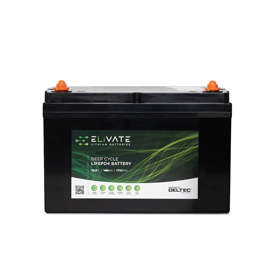 ELiVATE Lithium 12V 140Ah LiFePO4 Battery Bluetooth - DEL-LFP12V140BT