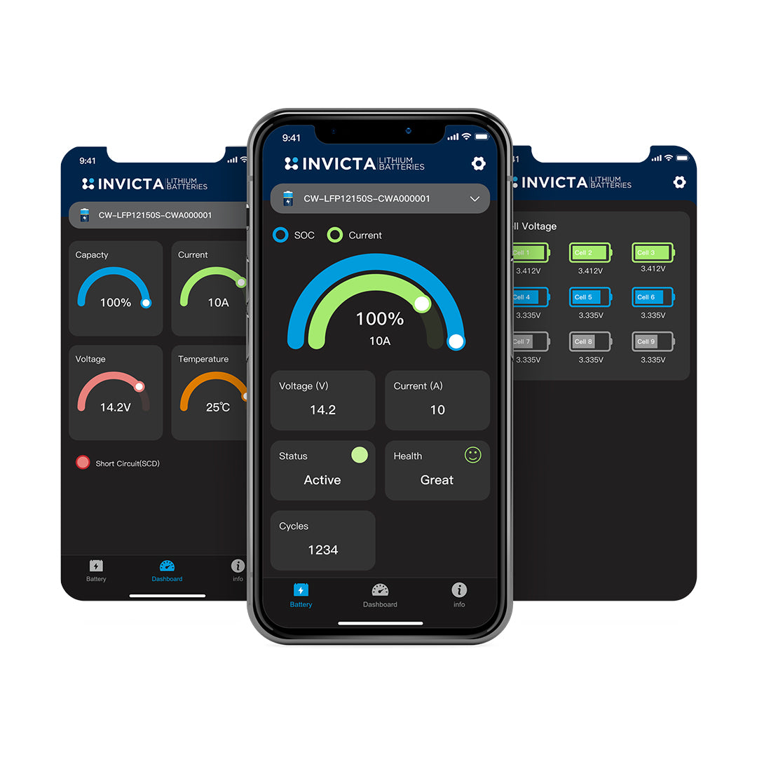 Invicta Black Bluetooth Monitoring App