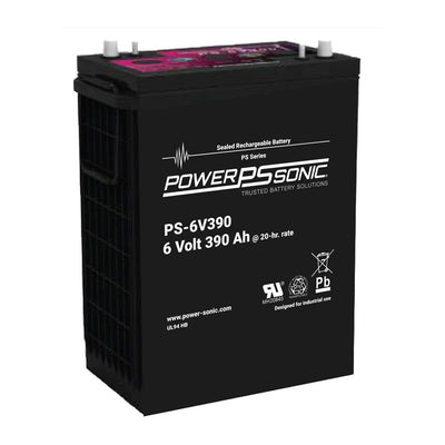 Power-Sonic 6V 390Ah Deep Cycle AGM Battery - PS6V390