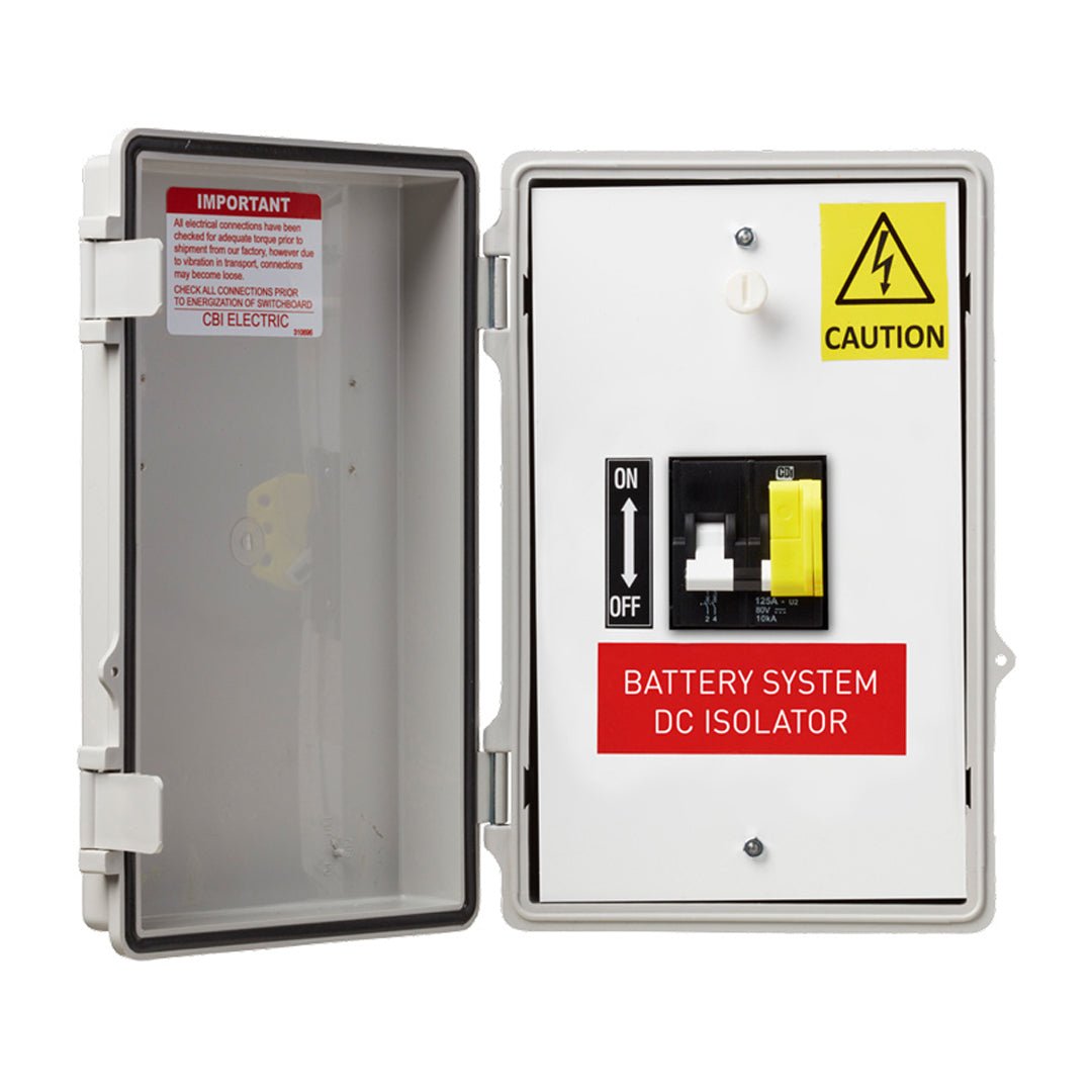 CBI Electric 100A 80VDC 2Pole Circuit Breaker in IP67 Enclosure - QSBS100 - SolarBox