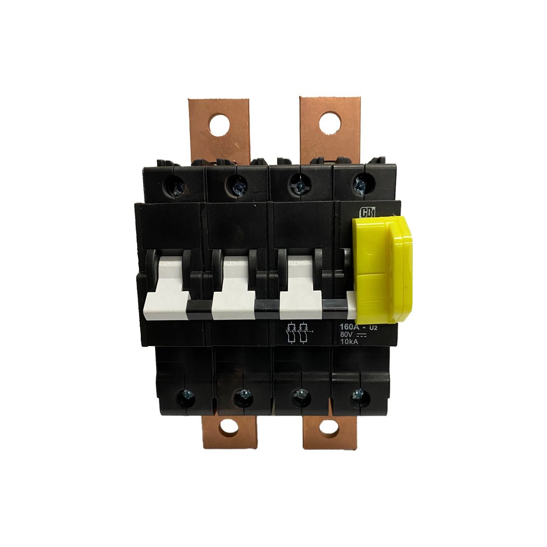 CBI Electric 160A 80VDC 4Pole Circuit Breaker in IP67 Enclosure - QSBS160 - SolarBox