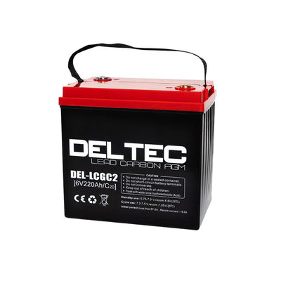 Deltec 6V 220Ah Lead Carbon AGM Battery - DEL - LCGC2 - SolarBox