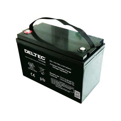 Deltec Lithium 12V 100Ah LiFePO4 Battery Bluetooth - DEL - 12V100Li - SolarBox