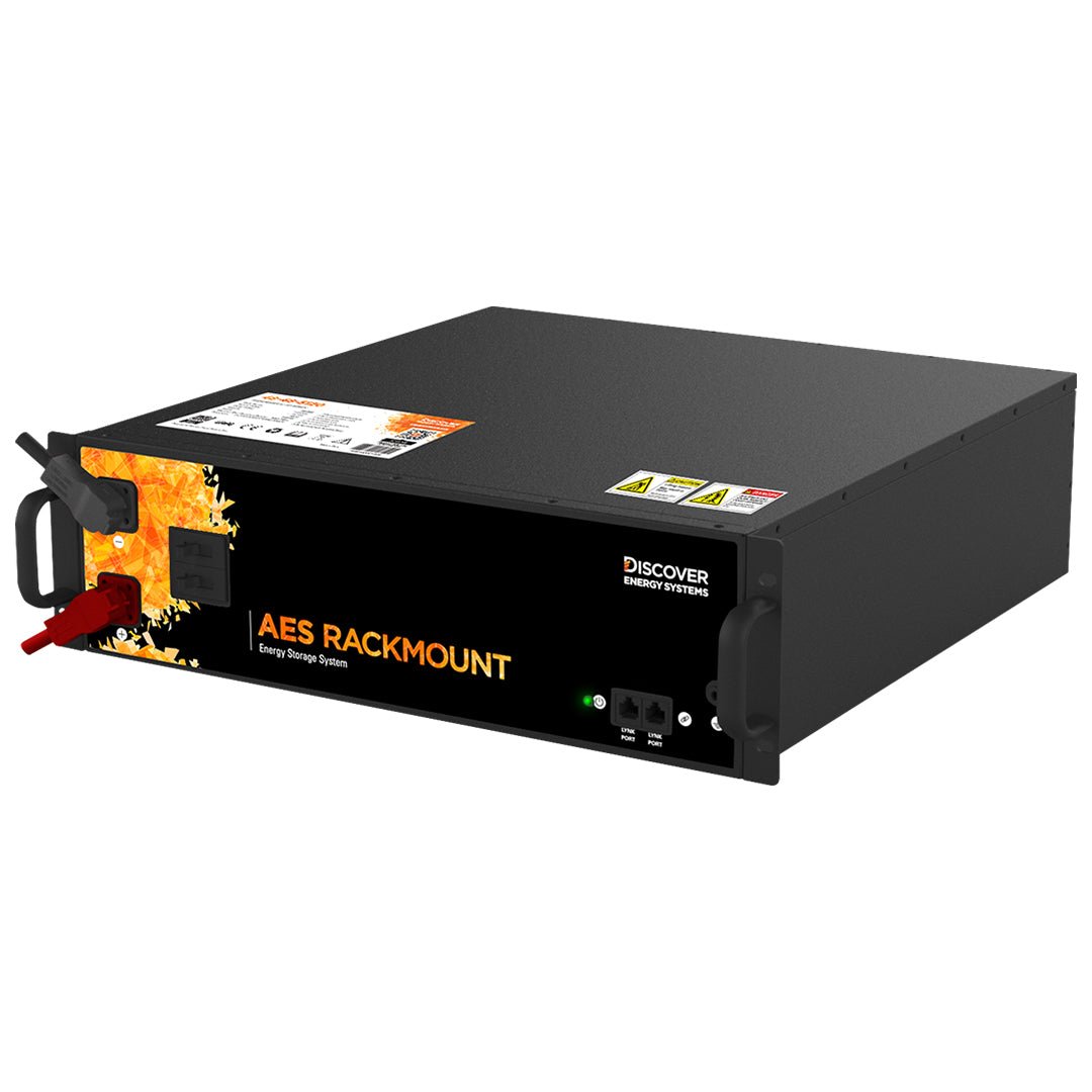 Discover AES RACKMOUNT 51.2V 5.12kWh LiFePO4 Battery - 48 - 48 - 5120 - SolarBox