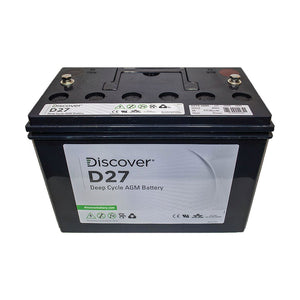 Discover D27A 12V 100Ah Deep Cycle AGM Battery - D27A - 100D - SolarBox