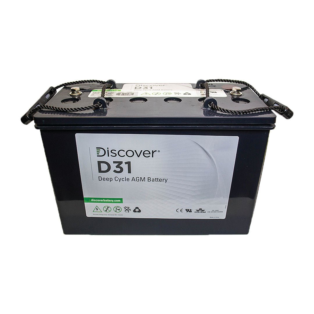 Discover D31A 12V 120Ah Deep Cycle AGM Battery - D31A - 120D - SolarBox