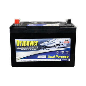 Drypower 12V 110Ah 925CCA Dual Purpose AGM Battery - 12CB925 - SolarBox