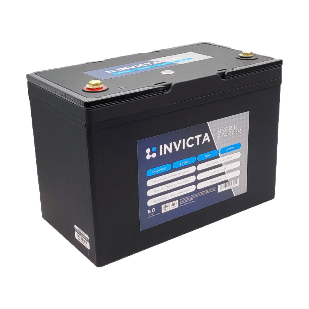 Invicta 12V 80Ah 1400CCA Max L Hybrid Lithium Extreme Battery - SNLHMAXL - SolarBox