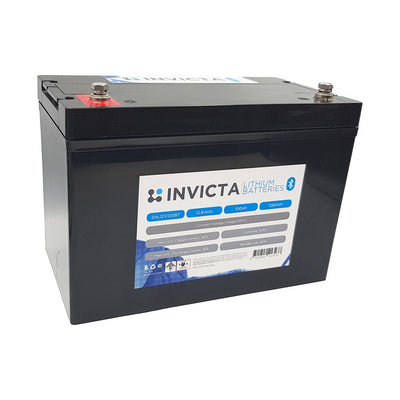 Invicta Lithium 12V 100Ah LiFePO4 Battery Bluetooth - SNL12V100BT - SolarBox