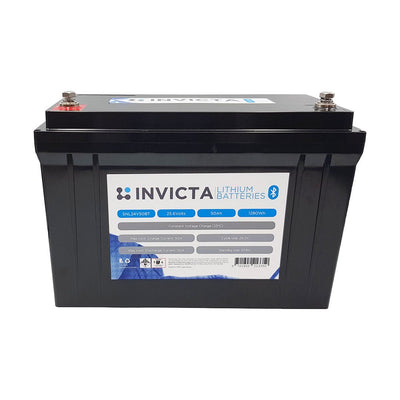 Invicta Lithium 24V 50Ah LiFePO4 Battery Bluetooth - SNL24V50BT - SolarBox