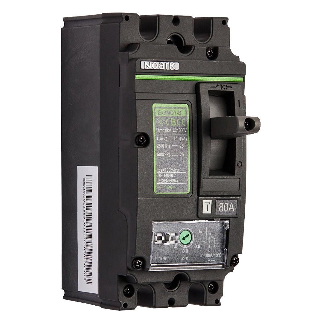 Noark 80A 500VDC 2Pole Circuit Breaker - 852894 (Ex9MD1B) - SolarBox