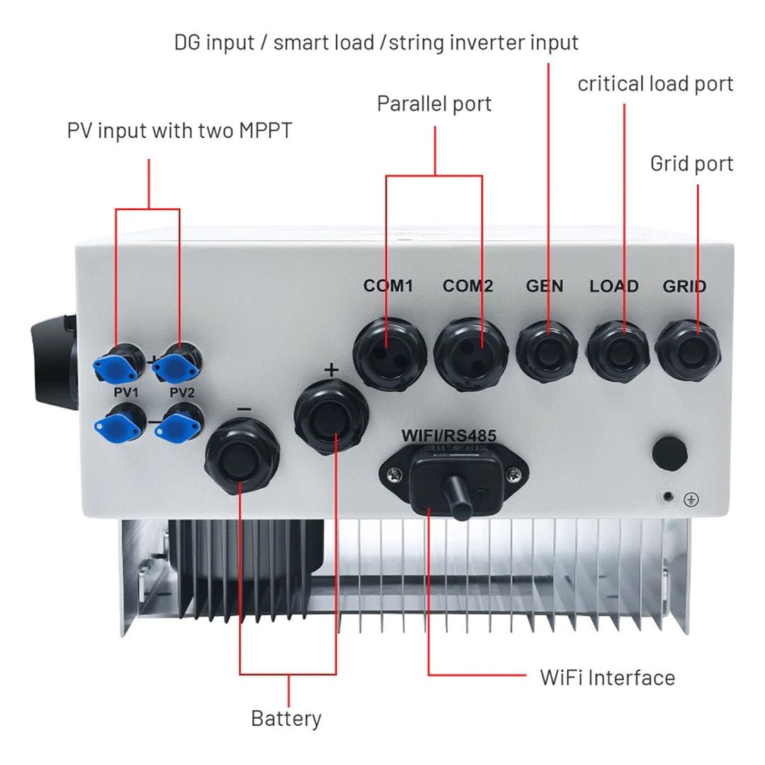 Noark Sion 6kW Single Phase Hybrid Inverter - Ex9N - DH - 6KS - AU - 881102 - SolarBox