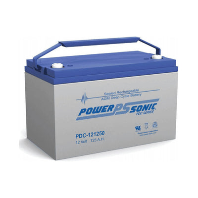 Power - Sonic 12V 125Ah Deep Cycle AGM Battery - PDC121250 - SolarBox