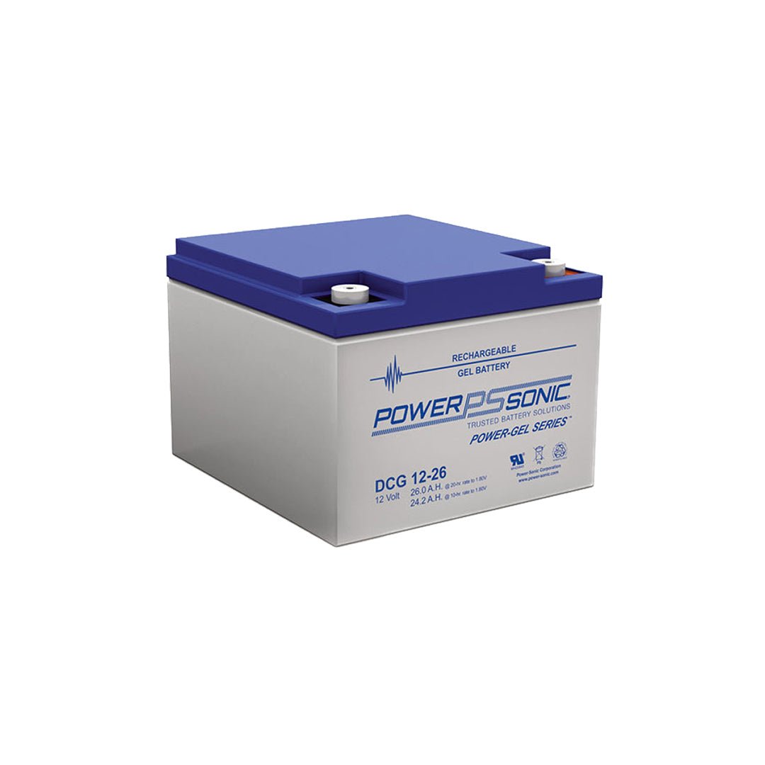 Power - Sonic 12V 26Ah Deep Cycle GEL Battery - DCG1226 - SolarBox