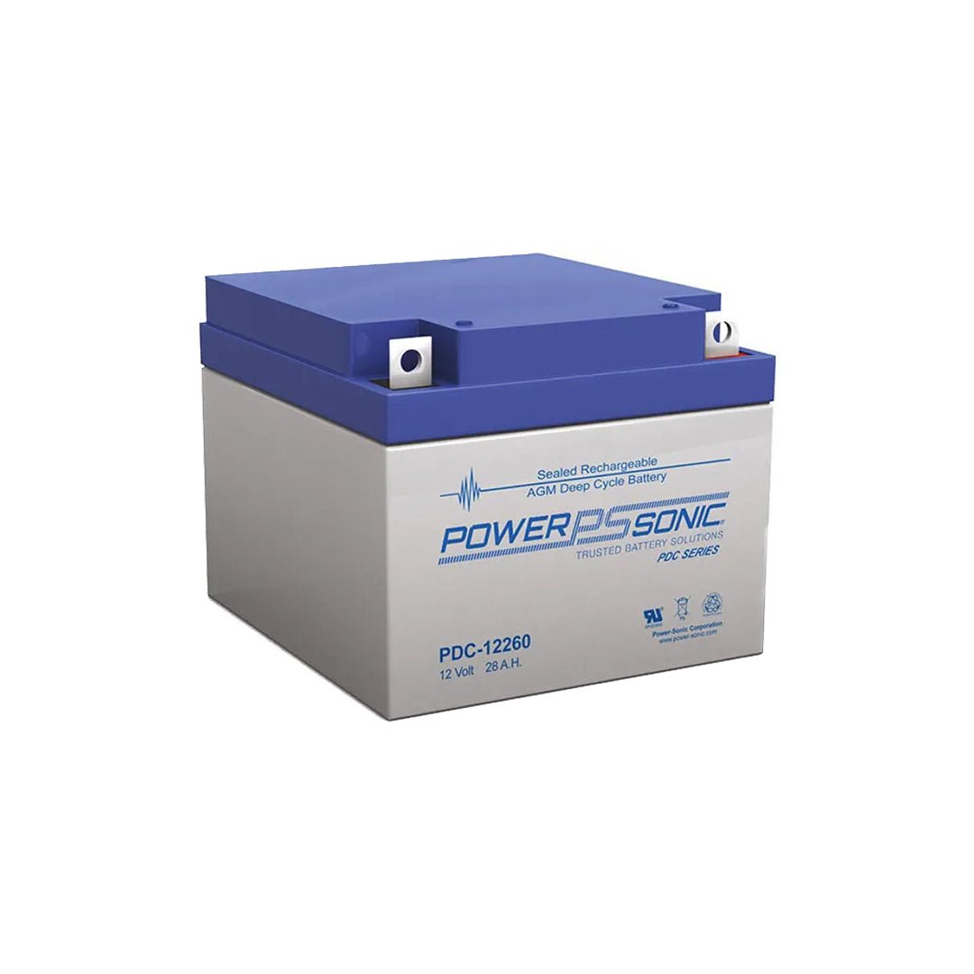 Power - Sonic 12V 28Ah Deep Cycle AGM Battery - PDC12260 - SolarBox