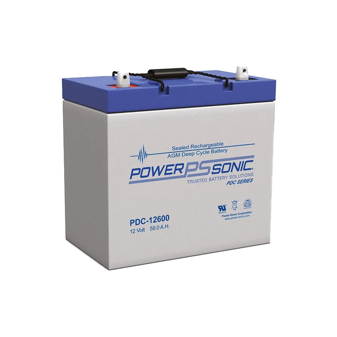 Power - Sonic 12V 59Ah Deep Cycle AGM Battery - PDC12600 - SolarBox