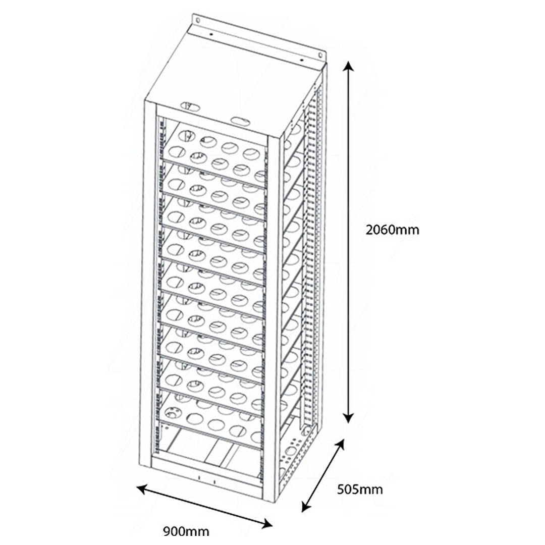 Pylontech Indoor Battery Cabinet for up to 10x US5000 - B - RK2000 - SolarBox