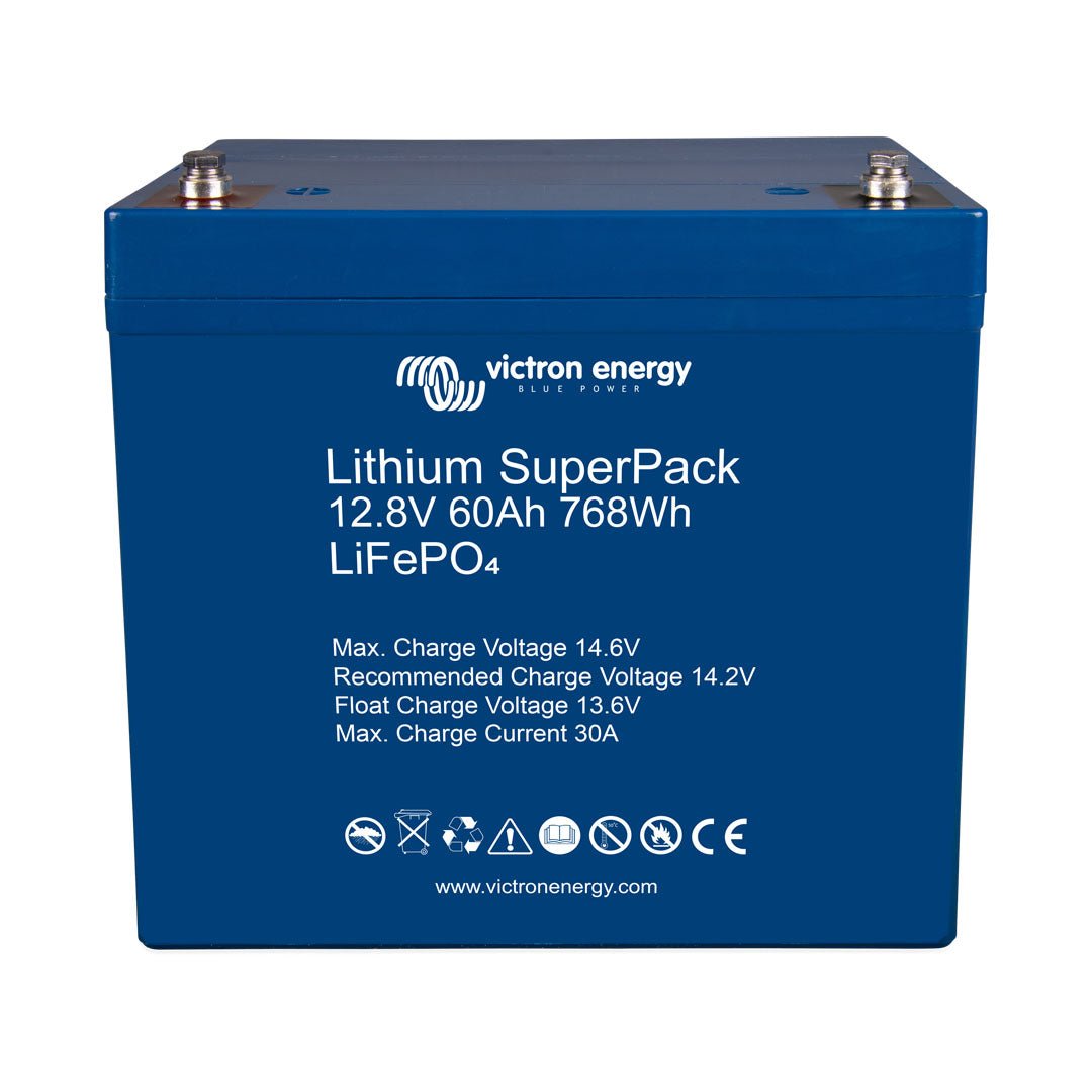 Victron 12.8V 60Ah Lithium SuperPack - BAT512060705 - SolarBox