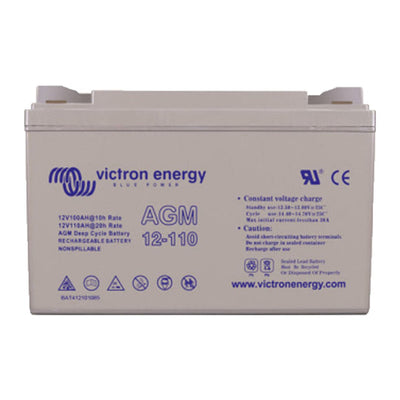 Victron 12V 110Ah AGM Deep Cycle Battery (M8 Insert) - BAT412101085 - SolarBox