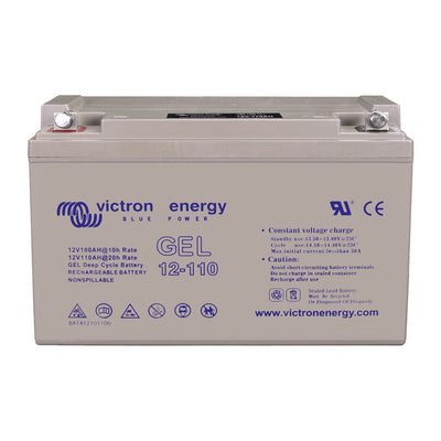 Victron 12V 110Ah Gel Deep Cycle Battery (M8 Flag) - BAT412101104 - SolarBox