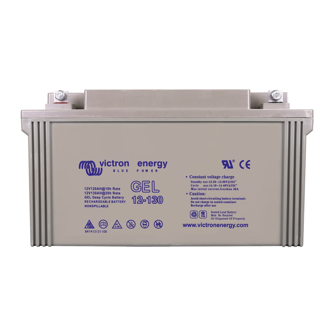 Victron 12V 130Ah Gel Deep Cycle Battery (M8 Flag) - BAT412121104 - SolarBox