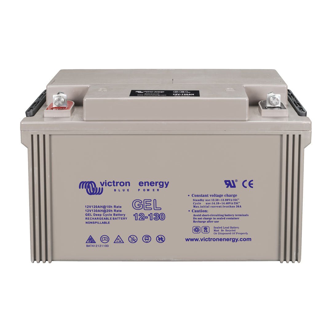 Victron 12V 130Ah Gel Deep Cycle Battery (M8 Flag) - BAT412121104 - SolarBox