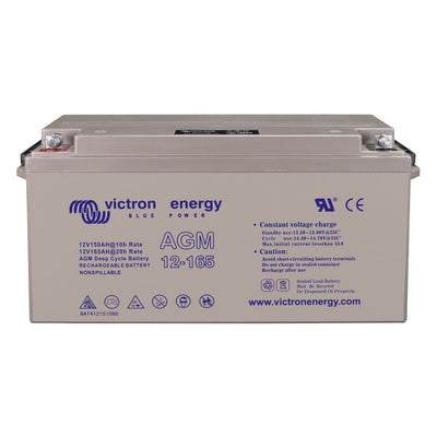 Victron 12V 165Ah AGM Deep Cycle Battery (M8 Flag) - BAT412151084 - SolarBox