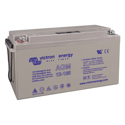 Victron 12V 165Ah AGM Deep Cycle Battery (M8 Flag) - BAT412151084 - SolarBox