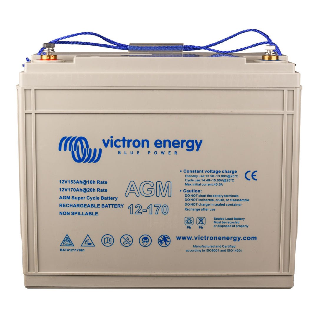 Victron 12V 170Ah AGM Super Cycle Battery (M8 Insert) - BAT412117081 - SolarBox