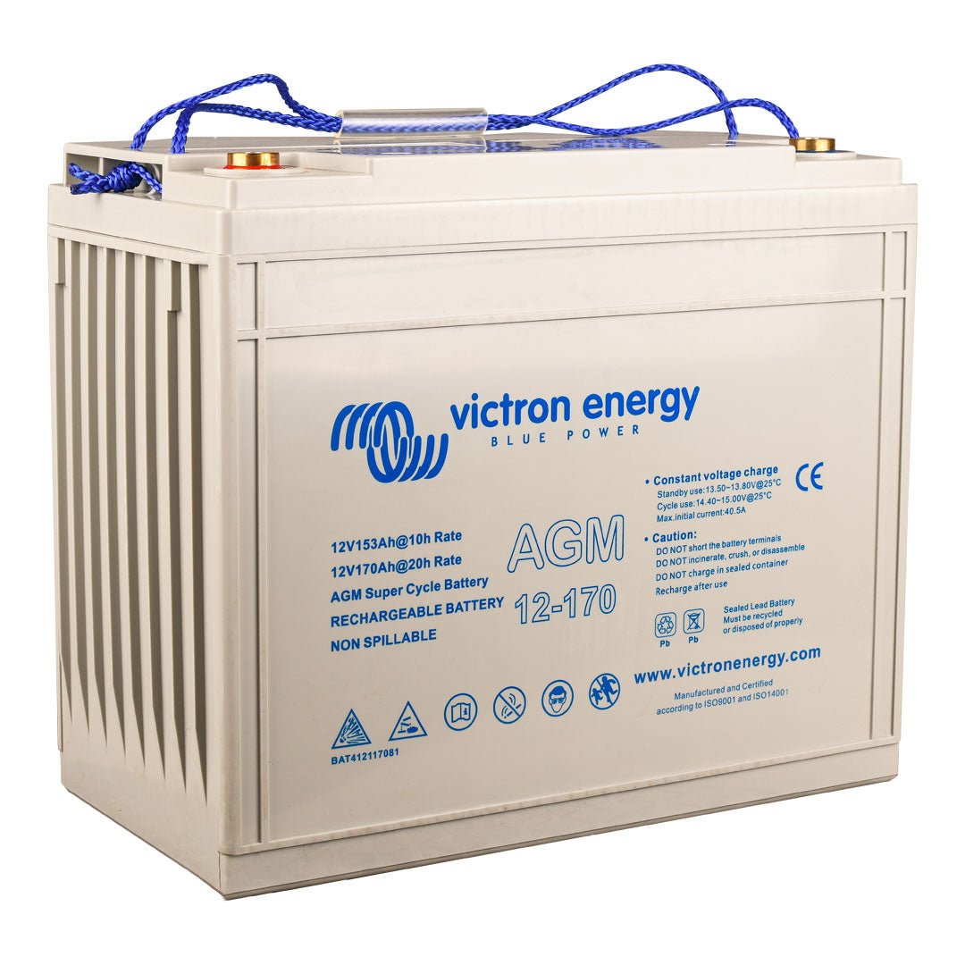 Victron 12V 170Ah AGM Super Cycle Battery (M8 Insert) - BAT412117081 - SolarBox