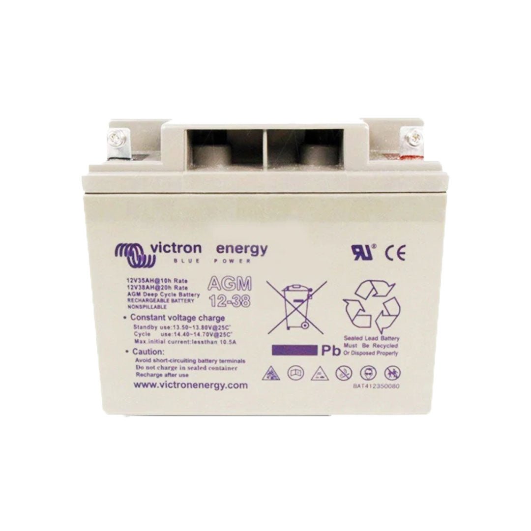 Victron 12V 38Ah AGM Deep Cycle Battery (M5 Flag) - BAT412350084 - SolarBox