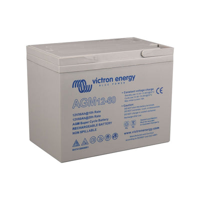 Victron 12V 60Ah AGM Super Cycle Battery (M6 Insert) - BAT412060082 - SolarBox