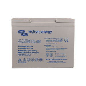 Victron 12V 60Ah AGM Super Cycle Battery (M6 Insert) - BAT412060082 - SolarBox