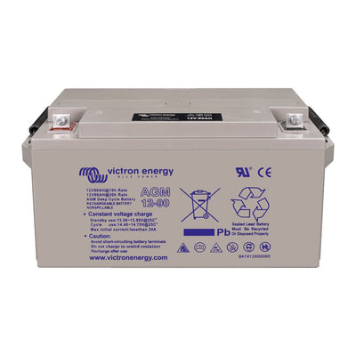 Victron 12V 90Ah AGM Deep Cycle Battery (M6 Flag) - BAT412800084 - SolarBox