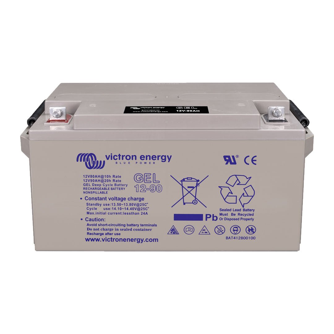 Victron 12V 90Ah Gel Deep Cycle Battery (M6 Flag) - BAT412800104 - SolarBox