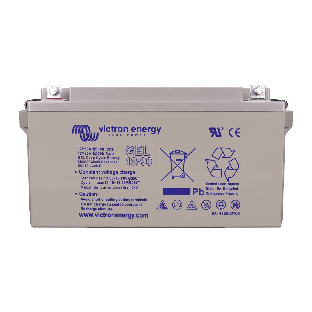 Victron 12V 90Ah Gel Deep Cycle Battery (M6 Flag) - BAT412800104 - SolarBox