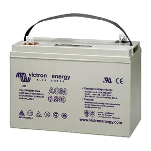 Victron 6V 240Ah AGM Deep Cycle Battery (M8 Flag) - BAT406225084 - SolarBox