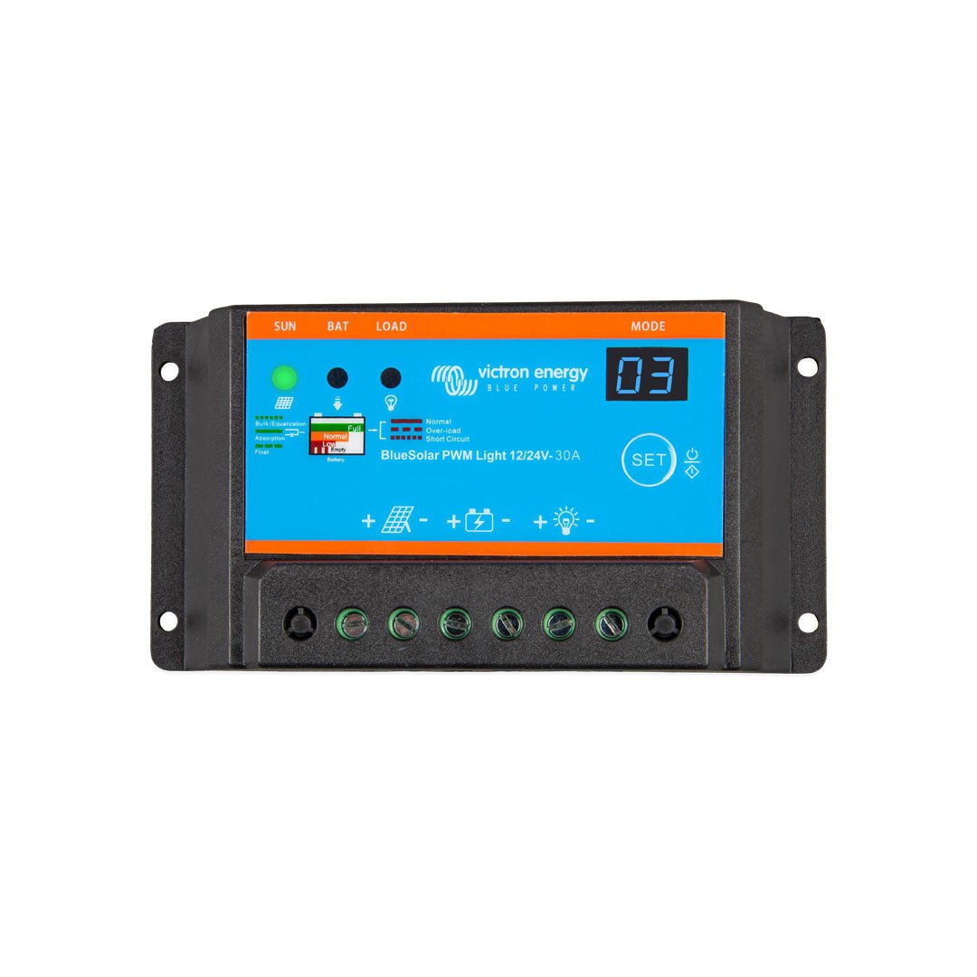 Victron BlueSolar PWM - Light Charge Controller 12/24V - 30A - SCC010030020 - SolarBox