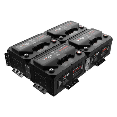 VoltGo 12.8V 400Ah IP65 LiFePO4 Battery with Bluetooth/CAN/RS485 - VLRV5120A - SolarBox