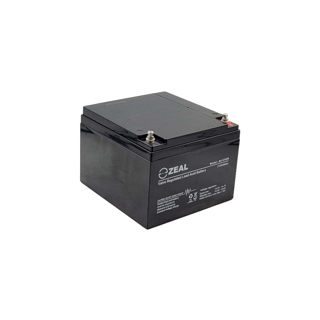 Zeal 12V 26Ah AGM Battery - SA12V26 - SolarBox