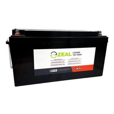 Zeal Lithium 12V 150Ah LiFePO4 Battery - SLZ12V150S - SolarBox