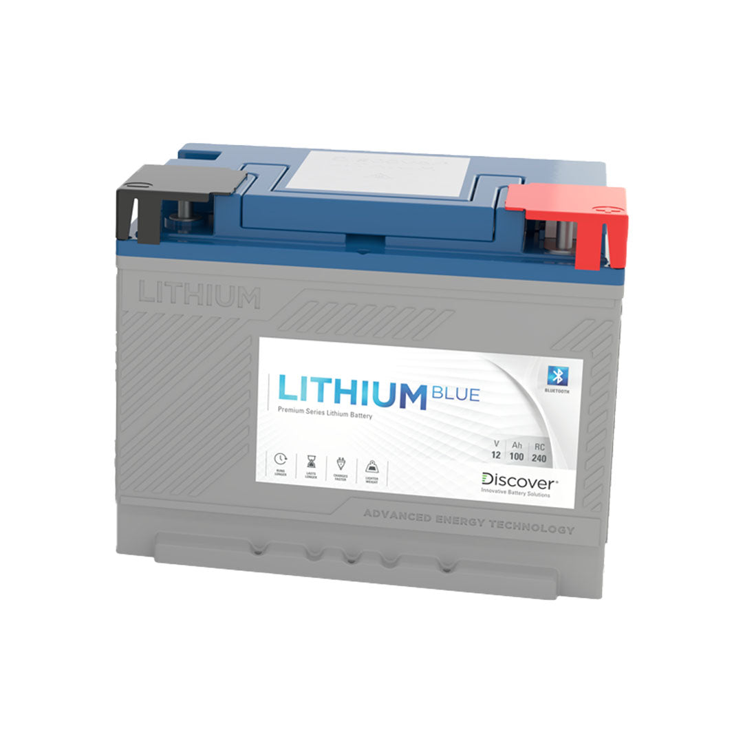 Discover Lithium Blue 12.8V 100Ah LiFePO4 Battery - DLB-G24-12V