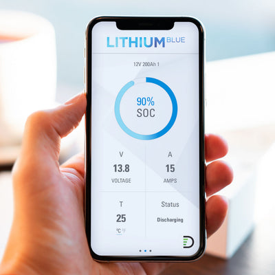 Discover Lithium Blue Bluetooth Monitoring App